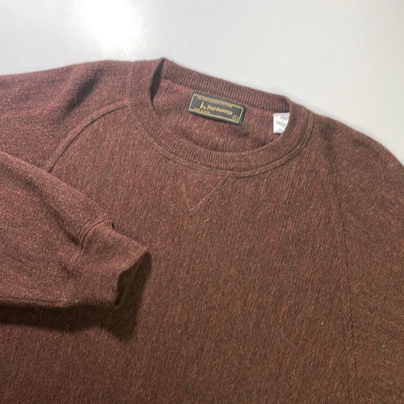 Peru Unlimited Other - Peru Unlimited mens L Large brown crewneck baby alpaca wool pullover sweater EUC